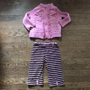 Jacket/coat Sz.T2 Stripped pants Sz T2. Great deal